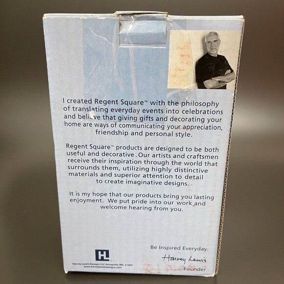 Harvey Lewis Designs Regent Square 6" Silver Plated Votive Candle Holder Deer - Picture 11 of 12